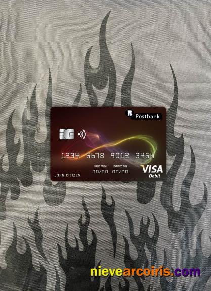 Bulgaria Post bank visa card photolook